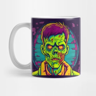Korean Zombie man in neon lights Mug